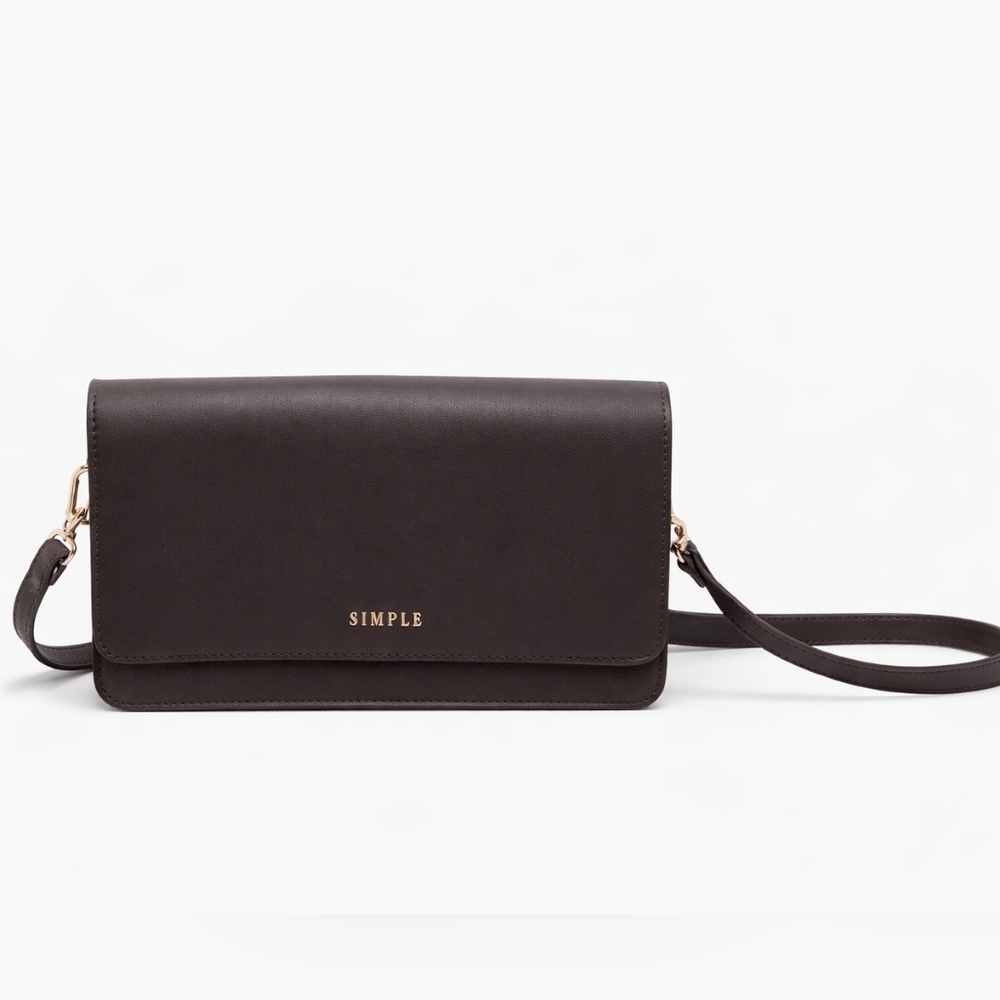 Simple Brown Crossbody Bag